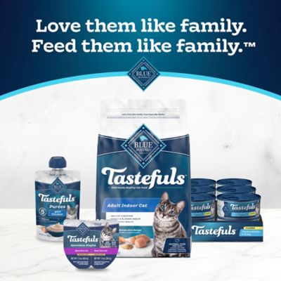 Image showing 8 th Blue Buffalo Tastefuls Spoonless Singles Beef Pate Wet Cat Food, 2.6 oz.