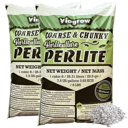 Viagrow Coarse and Thick Perlite 29.9 quarts / 1 CU FT (pack of 2) Soil Amendments