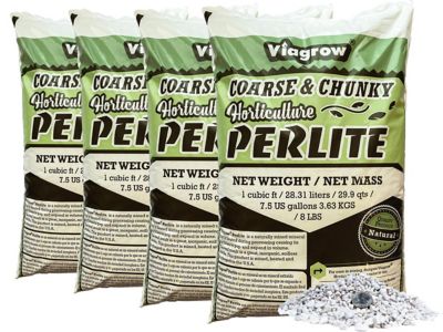 Viagrow 7 lb. 1 cu. ft. Coarse and Chunky Perlite, 4-Pack