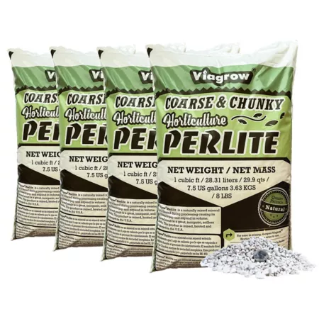 Viagrow 7 lb 1 cu Coarse and thick perlite pack of 4 Soil Amendments