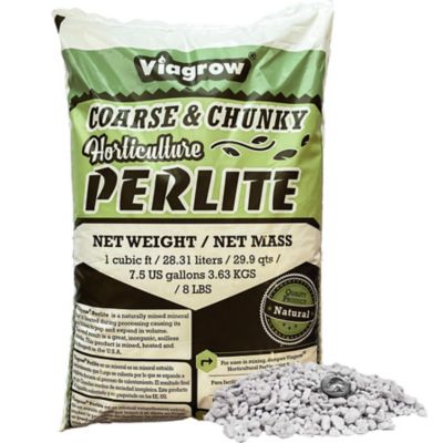 Viagrow Coarse and Chunky Perlite, 1 cu. ft. Bag, Pallet of 80