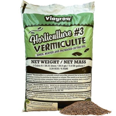Viagrow Horticultural Vermiculite for Potted Plants, 29.9 Quarts, Natural Medium Grade Soil Additive