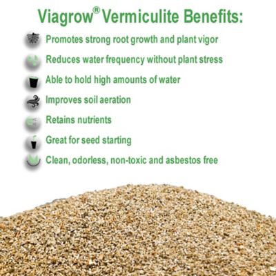 Image showing  Vermiculite 1 cu. ft. Bag, Pallet of 80, Fine Horticultural Vermiculite For Plants, Soil Amendment