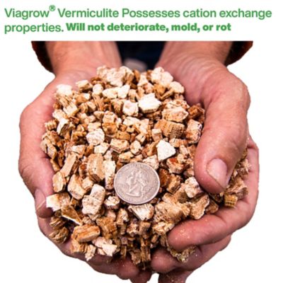 Image showing  3 lb. 0.53 cu. ft. Coarse and Chunky Vermiculite, Made in America, 16 qt./4 gal., 1-Pack