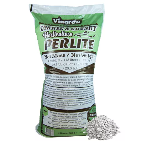 Viagrow 20 lbs 4 cu Coarse & Chunky Perlite 119 Quart Pack of 1 White Soil Amendments