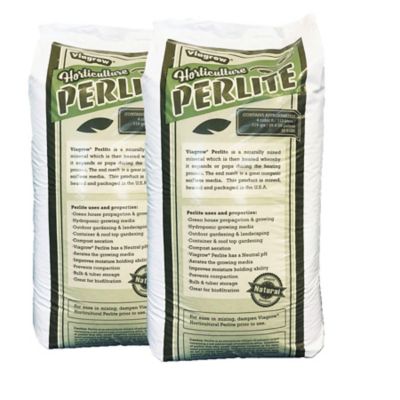 Viagrow Horticultural Perlite, 4 cu. ft. Bag, 2-Pack