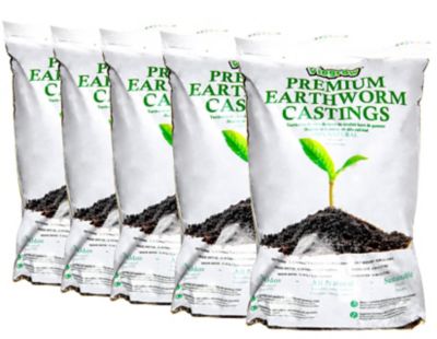 Viagrow Premium Earthworm Castings, Soil Builder, Soil Amendment (6 LBS), 5 Pack