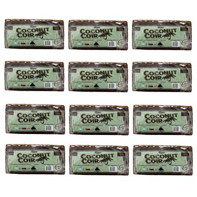 Viagrow Coco Coir, Each 650g Brick Makes 2 gal. / 8 Quarts, 12 Pack