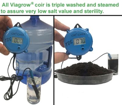 Image showing  650g Coco Coir Bricks, Makes 2 gal./8 qt., 12-Pack