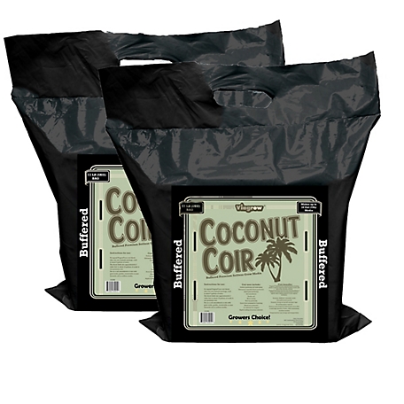 Viagrow Premium Buffered Coco Coir Growing Media, Compressed 5KG Brick, 2 Pack