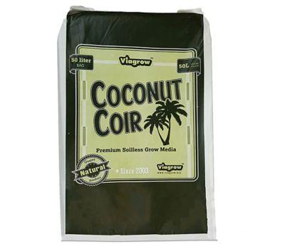 Viagrow 30 lb. 1.5 cu. ft. Fluffed Coconut Pith Fiber Soilless Grow Media, Coco Coir