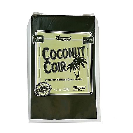 Viagrow 1.5 cu. ft. Fluffed Coconut Pith Fiber Soilless Grow Media, Coco Coir