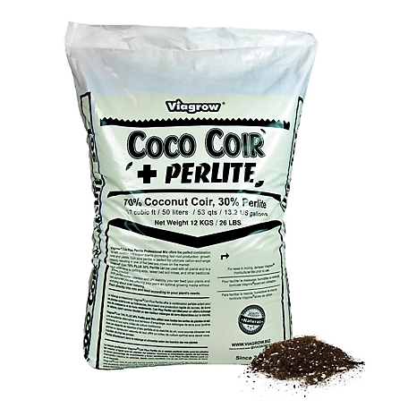 Viagrow 70/30 Coco Coir and Perlite, 50 Liter Bag