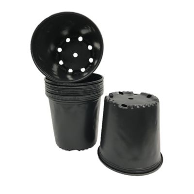 Viagrow 2 gal. Planter Pots, Plastic Nursery Pots (7.18 liters), 10 pk.