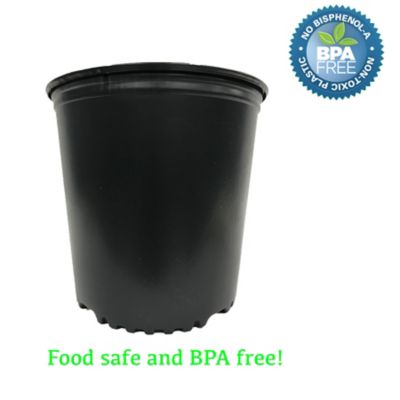 Image showing  2 gal. Plastic Nursery Pots, 10-Pack