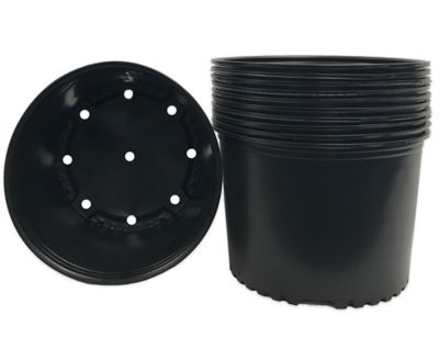Viagrow 3 gal. Plastic Nursery Pots, 12-Pack