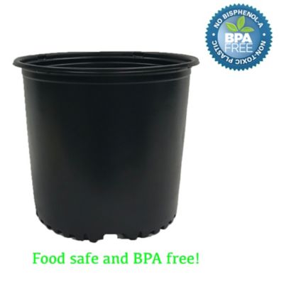 Image showing  3 gal. Plastic Nursery Pots, 12-Pack