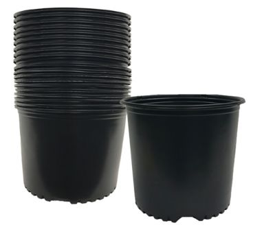 Viagrow 3 Gallon Plastic Nursery Pots, Planter Pots (11.36 Liters) 24-Pack