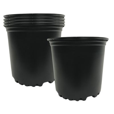 Viagrow 5 Gallon Nursery Pot, BPA Free Plant Pots, 5 Pack