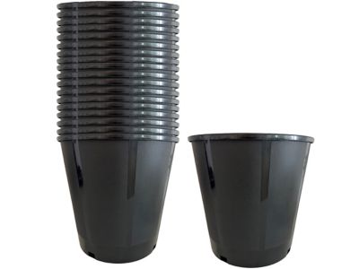 Viagrow 5 gal. Nursery Pots, Plastic Plant Pots for Container Gardening (4.02 US gal. / 15.19 Liters), 20 Pack