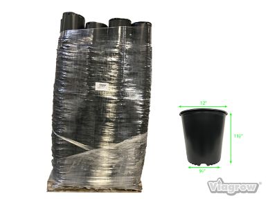 Viagrow 5 gal. Nursery Plant Pots, BPA Free, Pallet of 2,400