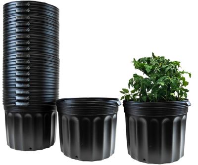 Viagrow Nursery Pots, Round Plastic Plant Pots, 24 pk., 7 Gallon