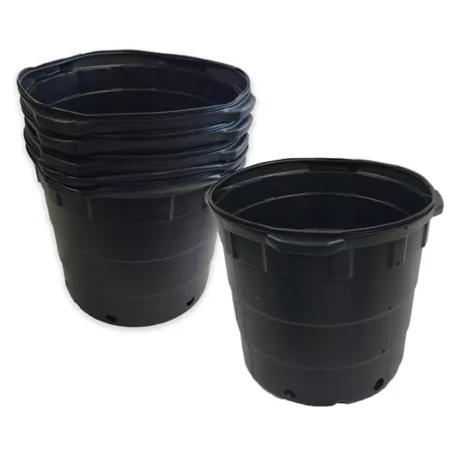 Viagrow 10 gal Plastic Nursery Pots BPA Free Pack of 5 Planters