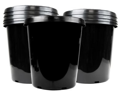Viagrow 10 Gallon Nursery Pot, Round Plastic Plant Pots, 20 Pack I love these pots