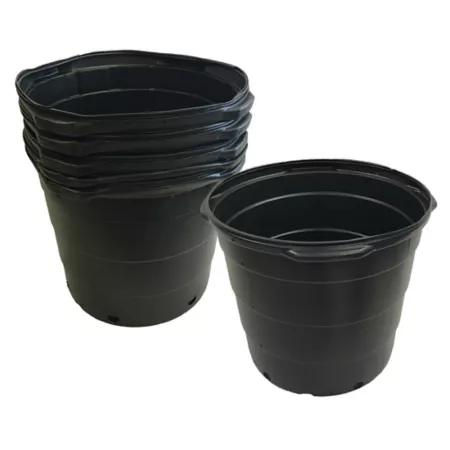 Viagrow 20 gal Plastic Nursery Flower Pots Pack of 5 Planters