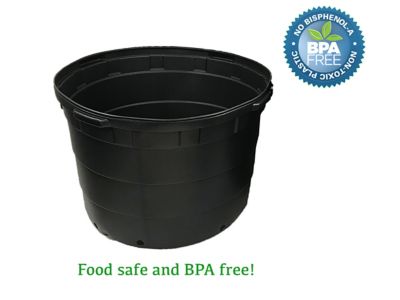 Image showing  50 gal. Plastic Round Nursery Pots, 5-Pack