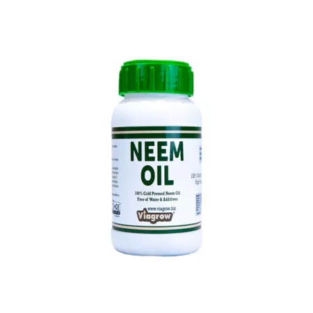 Viagrow 100% Cold Pressed Neem Seed Oil for Plants (8 oz./pours 12 gal.) OMRI Listed Soil Amendments