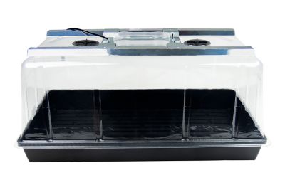 Image showing  200 sq. in. Polypropylene Seedling Station Kit with LED Grow Light, Propagation Dome, 4X Durable Propagation Tray