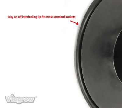 Image showing  6 in. Mesh Hydroponic Bucket Lids, 6-Pack