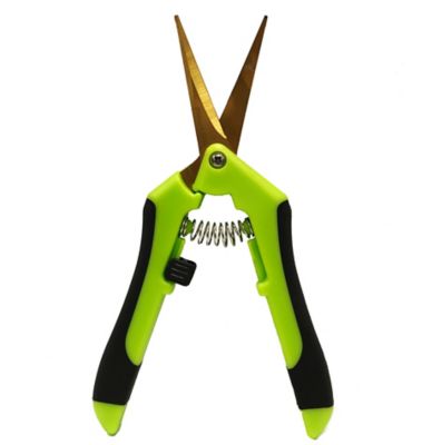 Viagrow Pruning Straight Precision Blades, Hand Pruner for Gardening Anti-Stick, Titanium Coated Shears