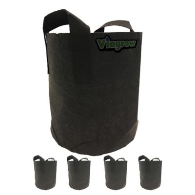 Viagrow 2 gal. Fabric Pot 5 pk., V2GAPOT-5
