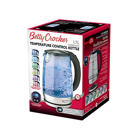 Betty Crocker 1.7 Liter Cordless Glass Kettle BC-4793C - JCPenney