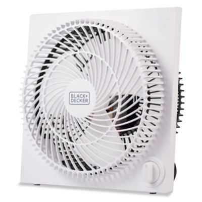 Black & Decker Mini Box Fan Tabletop Quiet 9 in. Desk Box Fans Frameless, BFB09W