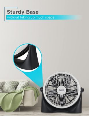 Image showing  Adjustable Floor Fan for Home Or Office, 3 Quiet Fan Settings, BFF16B