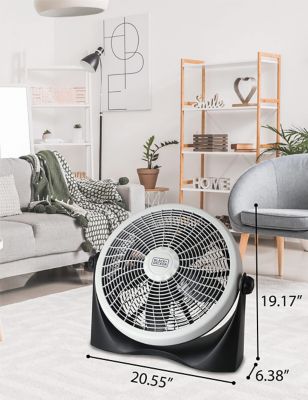 Image showing  Adjustable Floor Fan for Home Or Office, 3 Quiet Fan Settings, BFF16B