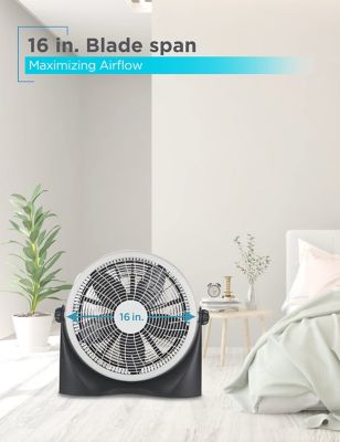 Image showing 6 th Black & Decker Adjustable Floor Fan for Home Or Office, 3 Quiet Fan Settings, BFF16B