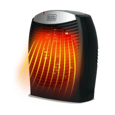 Black & Decker Indoor Space Heater, Infrared Heater with E-Save Function, 1500W, BHDE1706 This heater is the perfect size for my bathroom and I love that the controls are on the top so that I don't have to pick it up