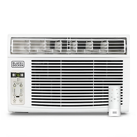 Black & Decker Window Air Conditioner with Remote Control, 8000 BTU, BD08WT6
