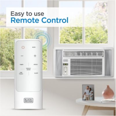 Image showing  BD08WT6 8000 BTU Window Air Conditioner Unit, AC Cools Up to 350 Square Feet, Energy Efficient, White