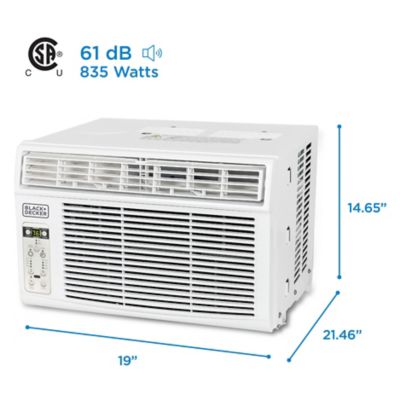 Image showing 5 th Black & Decker Window Air Conditioner with Remote Control, 10000 BTU, Cools Up to 450 sq. ft., BD10WT6