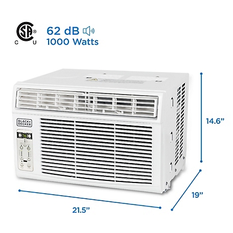 Black & Decker Window Air Conditioner 5000 BTU, Cools Up to 150 sq. ft.,  BD05MWT6 at Tractor Supply Co.