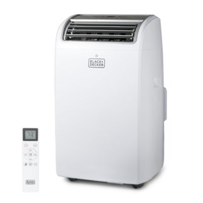 Black & Decker 10,200 BTU SACC/CEC Portable Air Conditioner with Heat, 14,000 BTU ASHRAE 128, White