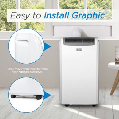 Image showing 5 th Black & Decker 14,000 BTU Portable Air Conditioner with Remote Control, BPP10WTB