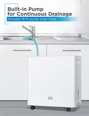 Image showing 5 th Black & Decker 50 pt. Dehumidifier with Built-In Drain Pump, 4,500 sq. ft.