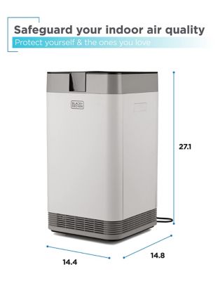 Image showing 5 th Black & Decker Electrostatic Precipitator Air Purifier with 4-Stage Filtration System, 500 sq. ft.