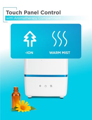 Image showing  1.32 gal. Ultrasonic Warm and Cool Mist Humidifier, 550 sq. ft.